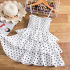 Zari Polka Dot Tiered Dress